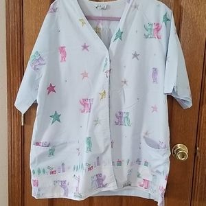 GALS of California button down scrub top